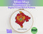 Montenegro Cross Stitch Pattern: Tiny Flag Map