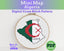 Algeria Cross Stitch Pattern: Mini Flag Map