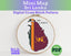 Sri Lanka Cross Stitch Pattern: Tiny Flag Map