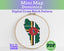 Dominica Cross Stitch Pattern: Mini Flag Map