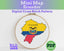 Ecuador Cross Stitch Pattern: Mini Flag Map