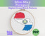 Paraguay Cross Stitch Pattern: Mini Flag Map