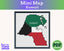 Kuwait Cross Stitch Pattern: Tiny Flag Map