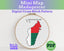 Madagascar Cross Stitch Pattern: Tiny Flag Map