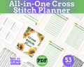 Sunflower Cross Stitch Planner PDF