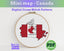 Canada Cross Stitch Pattern: Tiny Flag Map