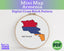 Armenia Cross Stitch Pattern: Tiny Flag Map