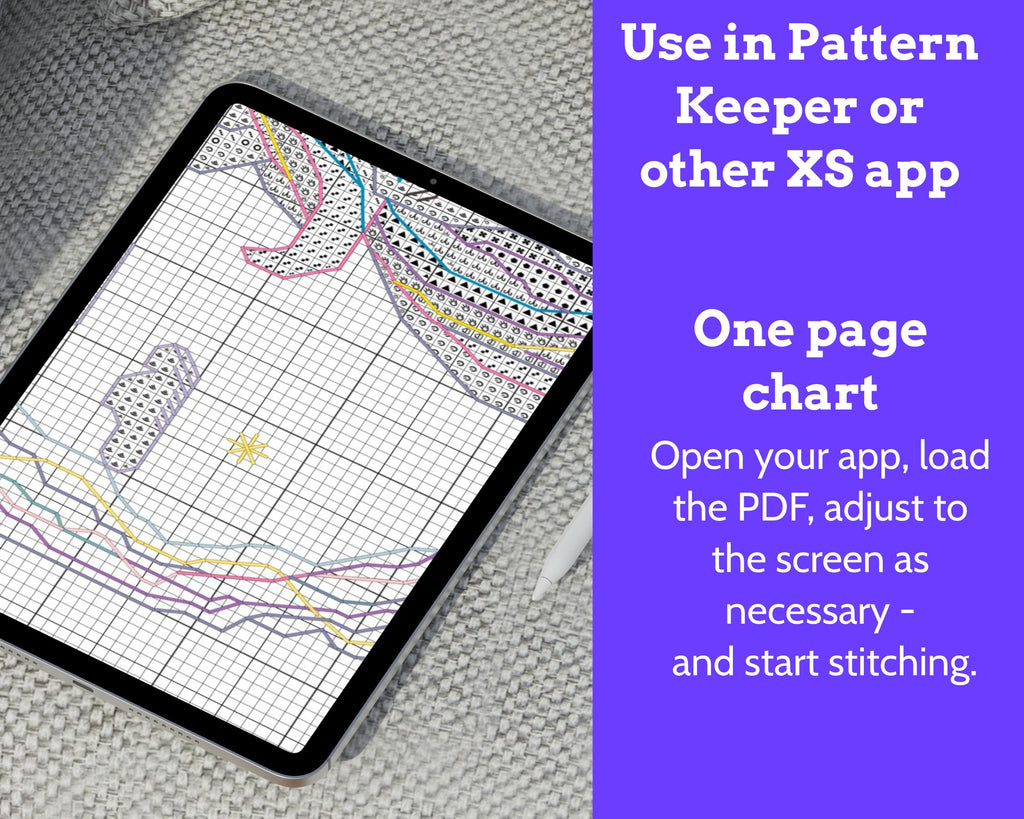 Unicorn Heart Birth Sampler Cross Stitch Pattern PDF (DIY with Alphabet Chart)
