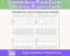 Cross Stitch Project Floss Organisation Cards PDF, Medium (4 per page)
