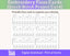 Cross Stitch Project Floss Organisation Cards PDF, Quick Stitch (6 per page)