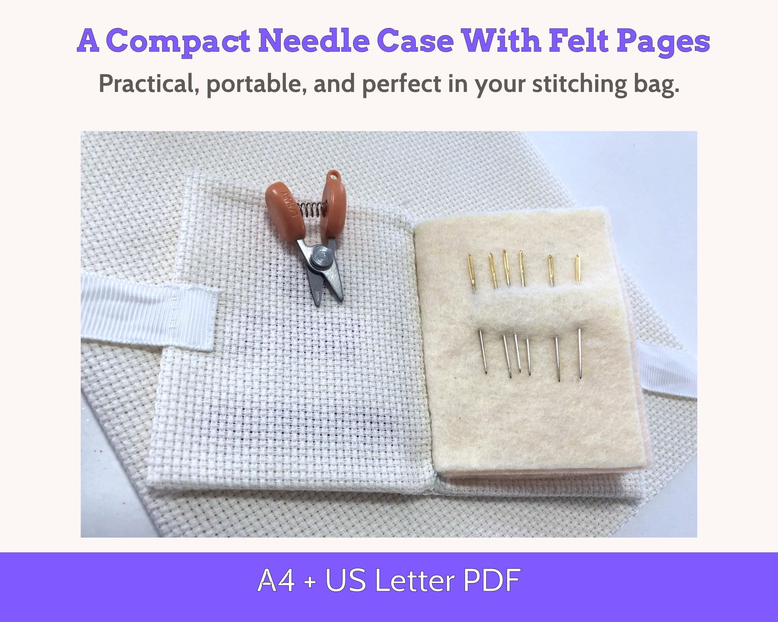 Cross Stitch Aida Needle Case Sewing Pattern PDF