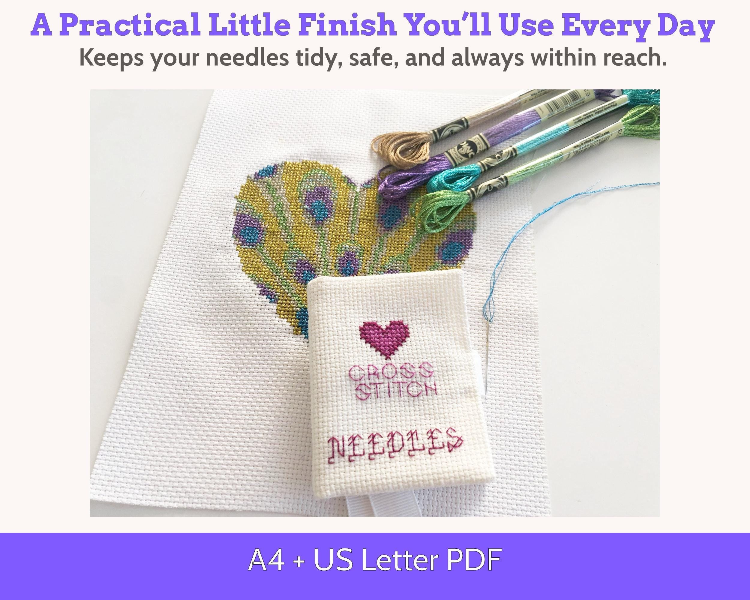 Cross Stitch Aida Needle Case Sewing Pattern PDF