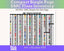 DMC Number Order Floss Inventory PDF, Single Page