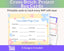 Cross Stitch Embroidery Project Bag Cards Printable PDF