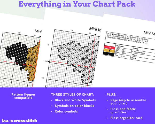 Belgium Cross Stitch Pattern: Tiny Flag Map