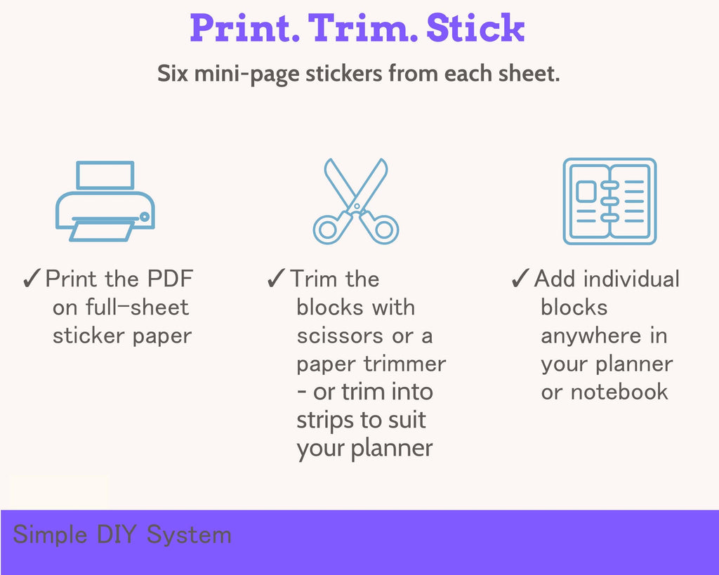 Cross Stitch DMC Floss Tracker Planner Stickers PDF