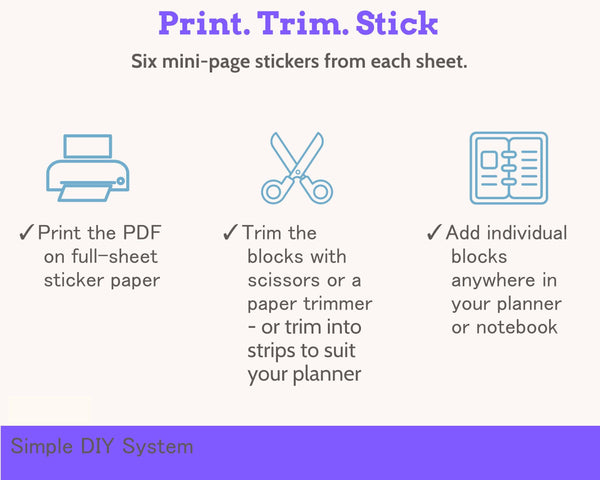 Cross Stitch DMC Number Order Floss Tracker Planner Stickers PDF