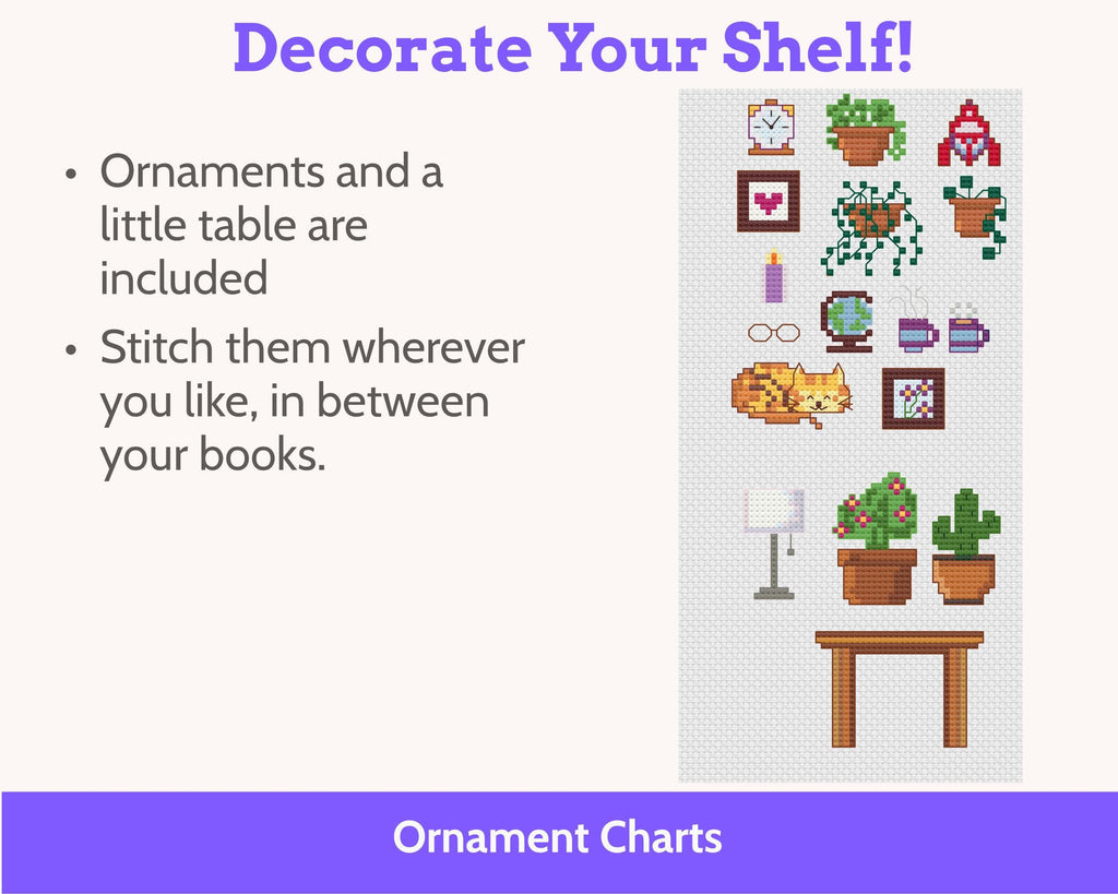 Cross Stitch Reading Tracker Pattern, 52 Books PDF