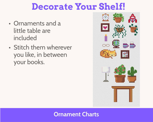 Cross Stitch Reading Tracker Pattern, 52 Books PDF