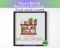 Cross Stitch Reading Tracker Pattern, 12 Books PDF