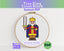Tiny Little King Cross Stitch Pattern PDF