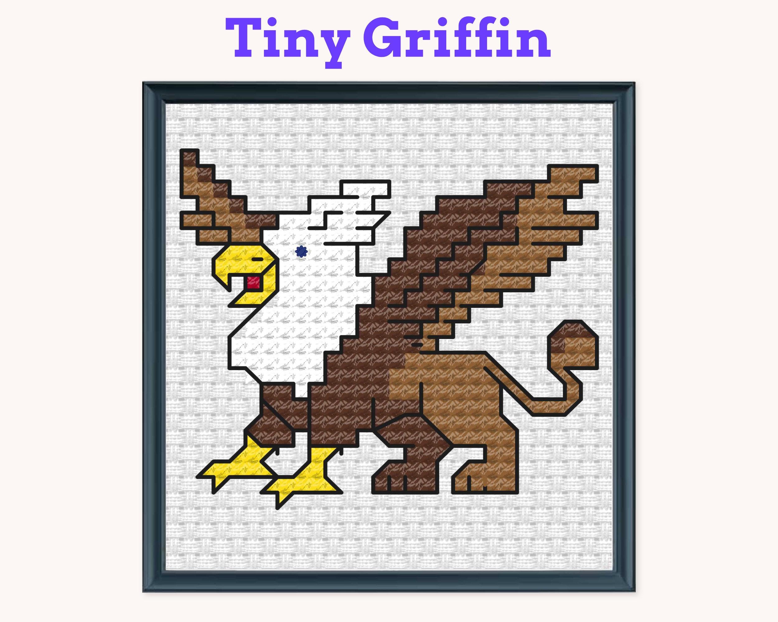 Tiny Little Griffin Cross Stitch Pattern PDF