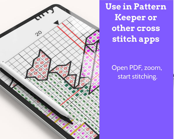Tiny Little Dragon Cross Stitch Pattern PDF