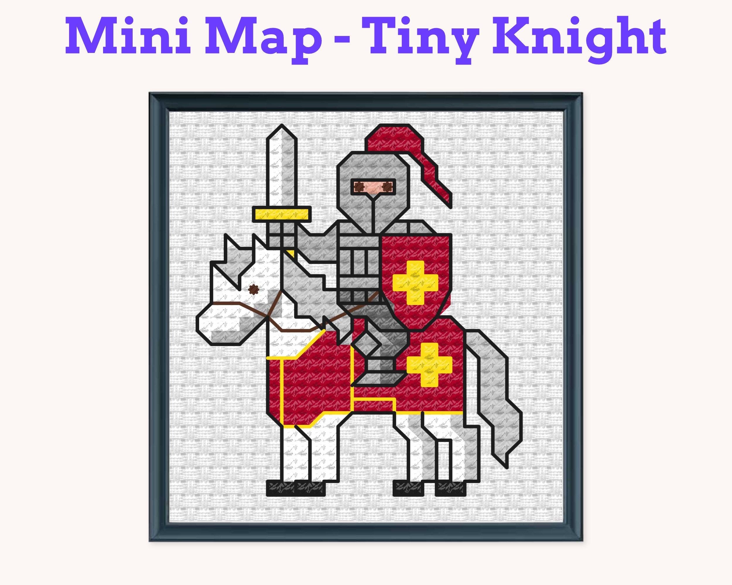 Tiny Little Knight Cross Stitch Pattern PDF