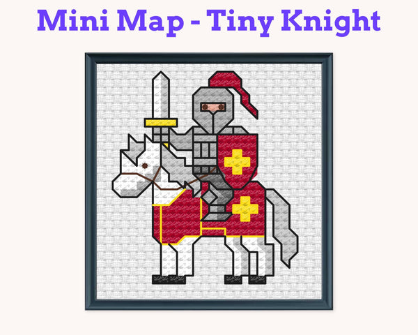 Tiny Little Knight Cross Stitch Pattern PDF