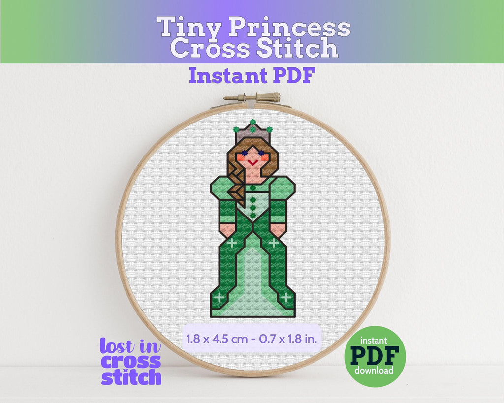 Tiny Little Princess Cross Stitch Pattern PDF