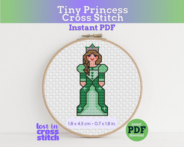Tiny Little Princess Cross Stitch Pattern PDF