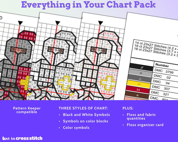 Tiny Little Knight Cross Stitch Pattern PDF