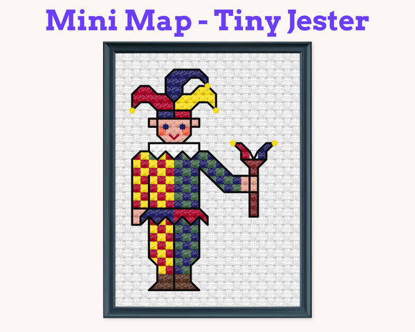 Tiny Little Jester Cross Stitch Pattern PDF