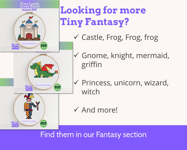 Tiny Little Frog Prince Cross Stitch Pattern PDF
