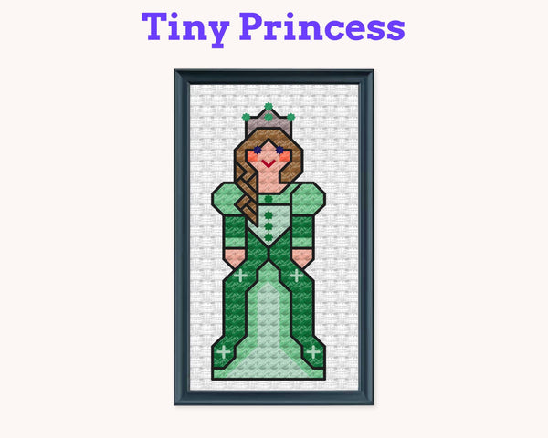 Tiny Little Princess Cross Stitch Pattern PDF