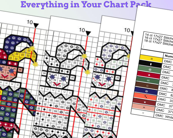 Tiny Little Jester Cross Stitch Pattern PDF