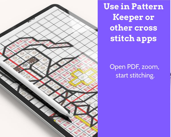 Tiny Little Knight Cross Stitch Pattern PDF