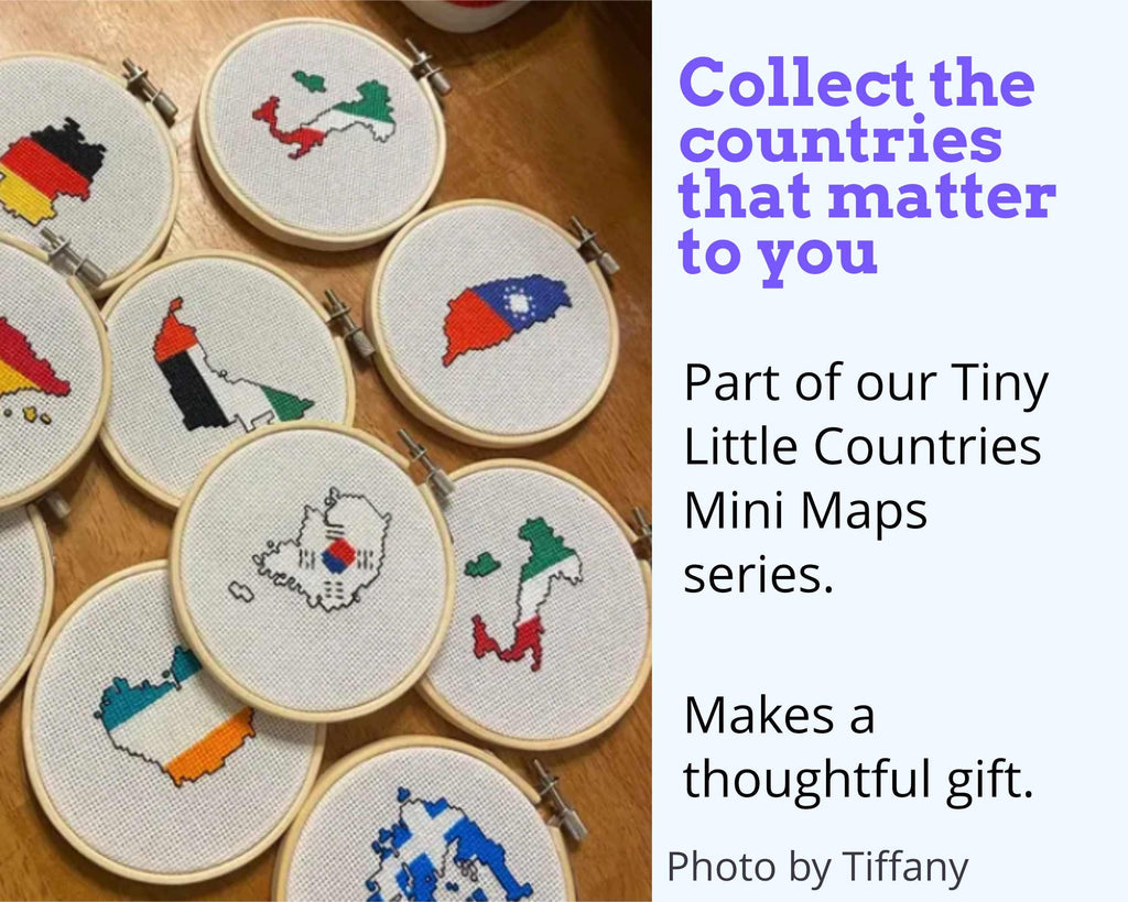 Venezuela Cross Stitch Pattern: Mini Flag Map