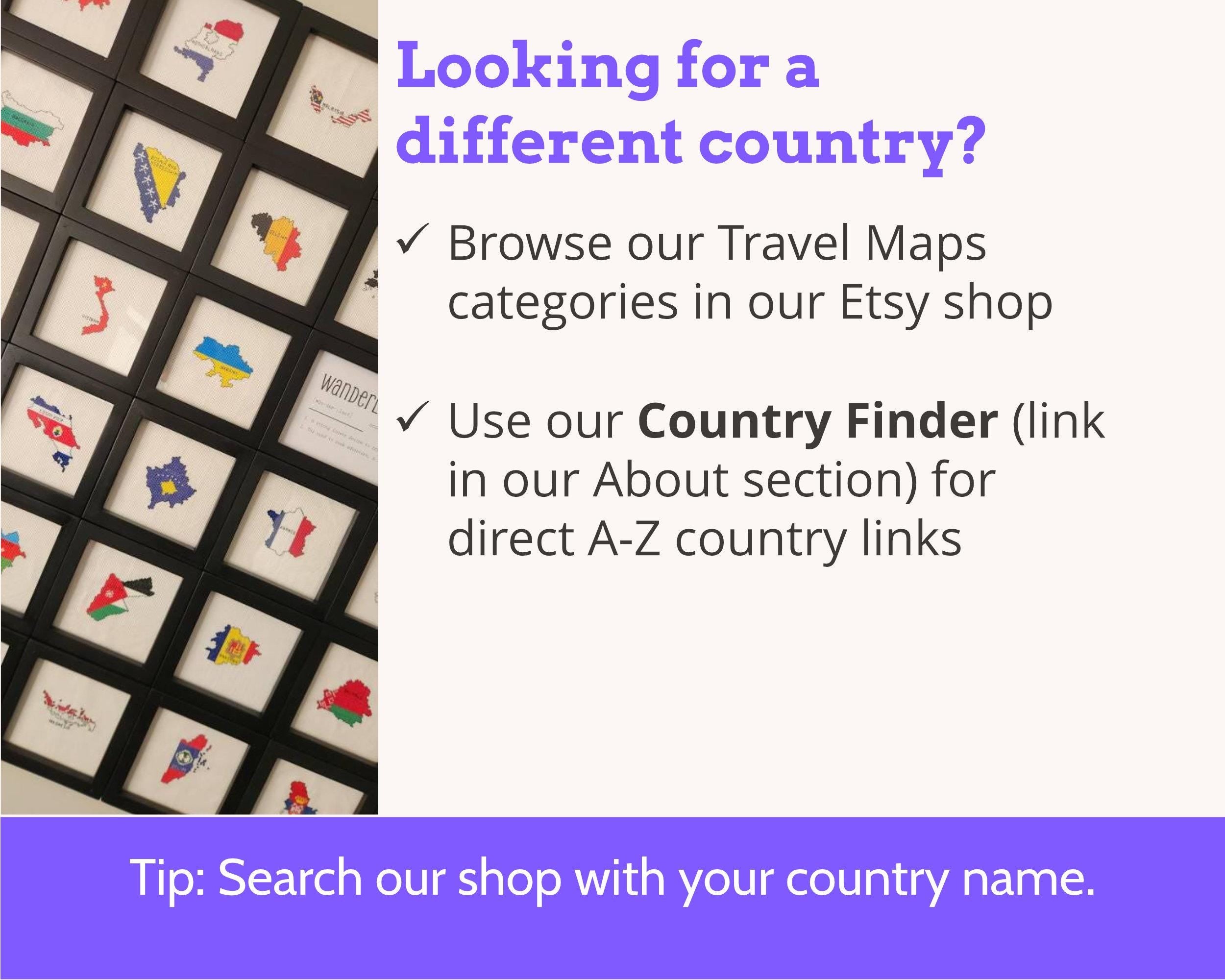 Hawaii Cross Stitch Pattern: Tiny Flag Map Main image