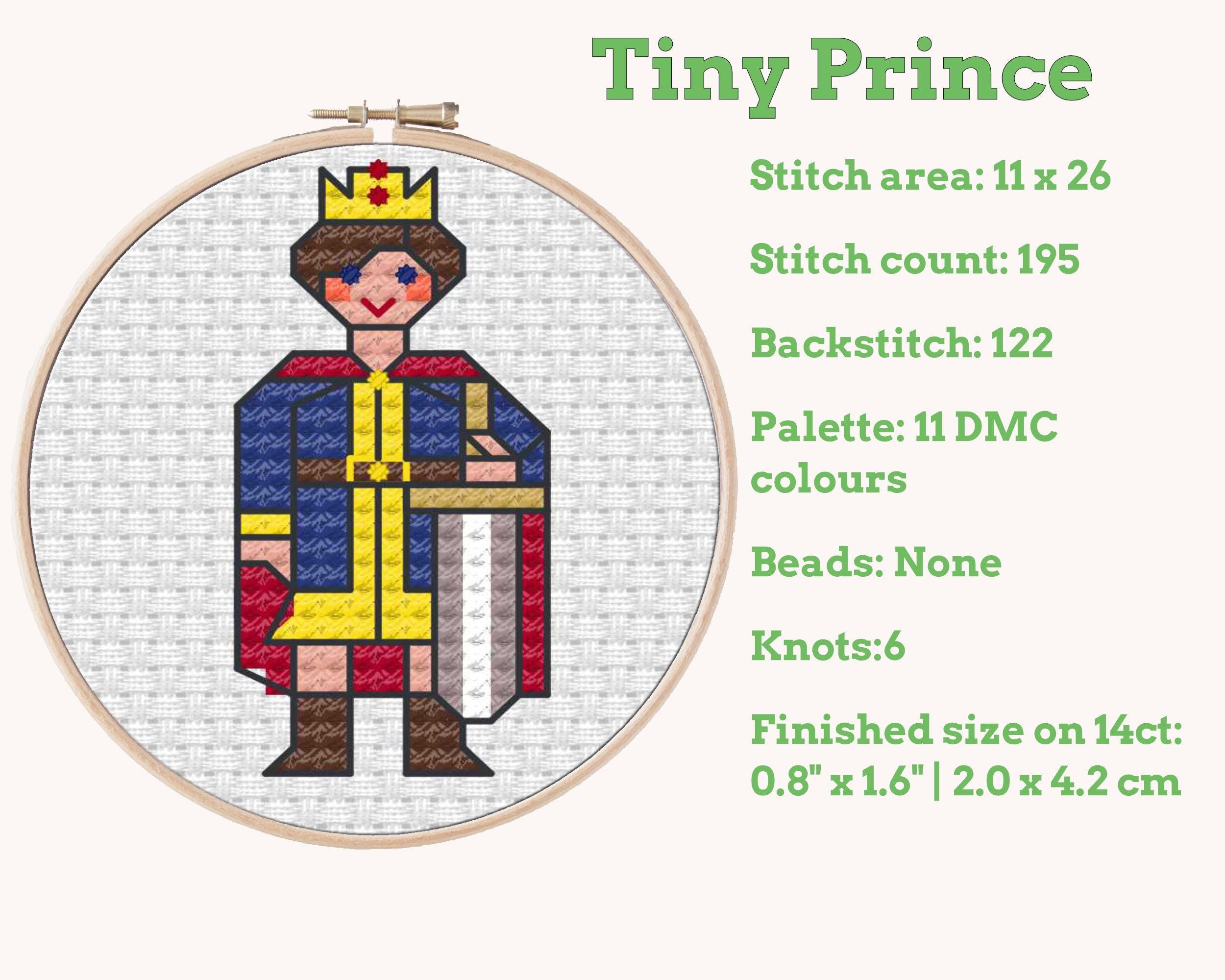 Tiny Little Prince Cross Stitch Pattern PDF Secondary image