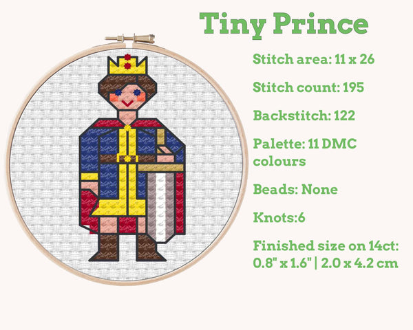 Tiny Little Prince Cross Stitch Pattern PDF