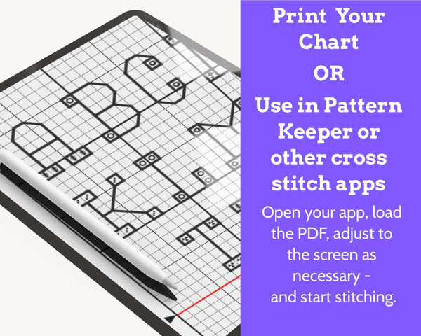 Colourful Serif Backstitch Alphabet Cross Stitch Pattern