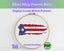 Puerto Rico Cross Stitch Pattern: Mini Flag Map