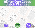 Minimalist Cross Stitch Planner & Tracker PDF