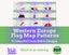Western Europe Cross Stitch Pattern Bundle: 9 Mini Flag Map Patterns