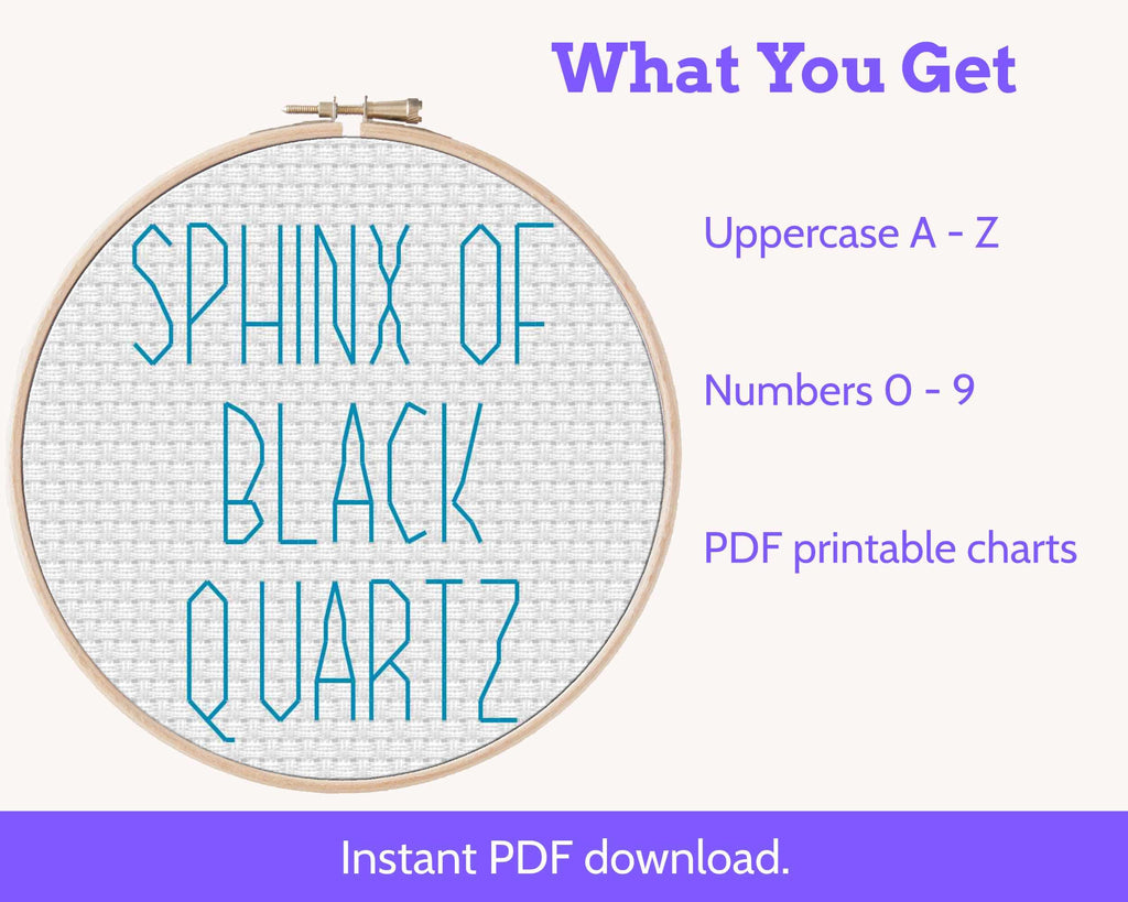 Tall Narrow Cross Stitch Alphabet PDF