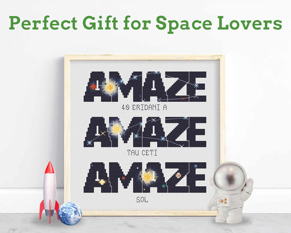 Amaze Amaze Amaze Cross Stitch Pattern