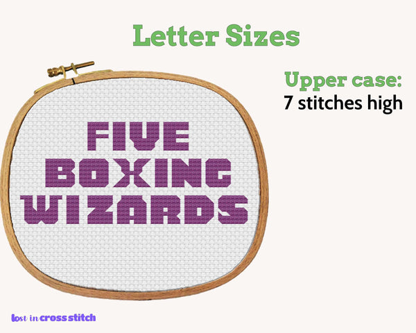 Bold Capital Cross Stitch Alphabet Pattern PDF