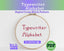 Typewriter Alphabet Cross Stitch Pattern PDF
