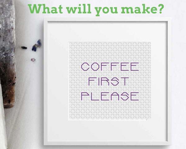 Modern Backstitch Alphabet Cross Stitch Pattern PDF
